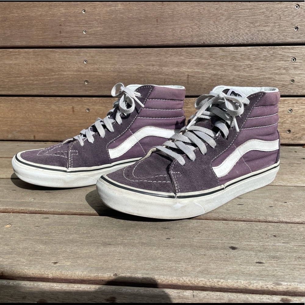 Purple high top Vans